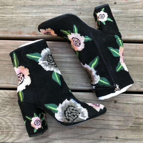 Rebecca Minkoff Bryce Floral Embroidered Boots - Picture 3 of 3